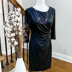 Laura Jeffries traditional black dress